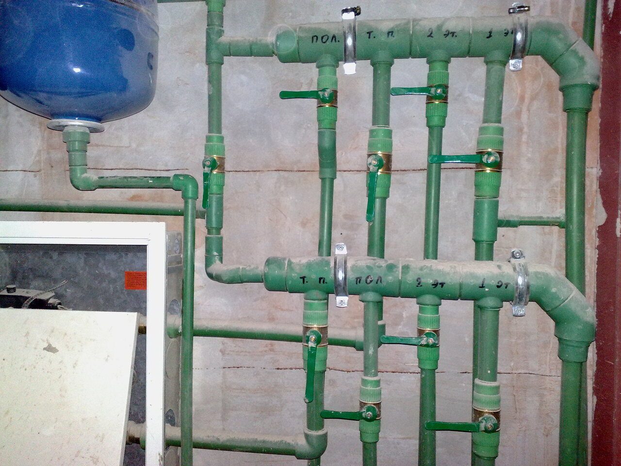 Самодельный коллектор из полипропилена для водоснабжения
